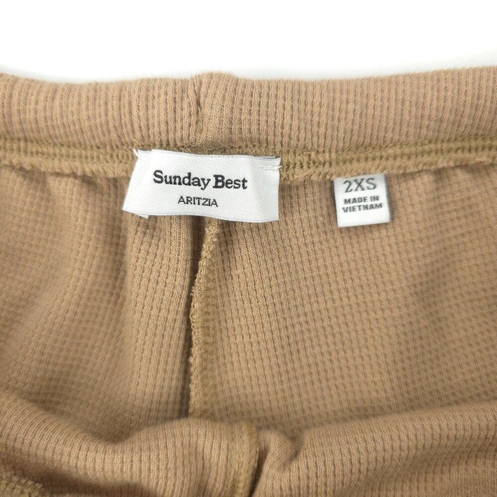 NEW Aritzia Sunday Best Baby Waffle Gilmore Wide Pant 90s Y2k Lounge Clean Girl - Picture 2 of 9
